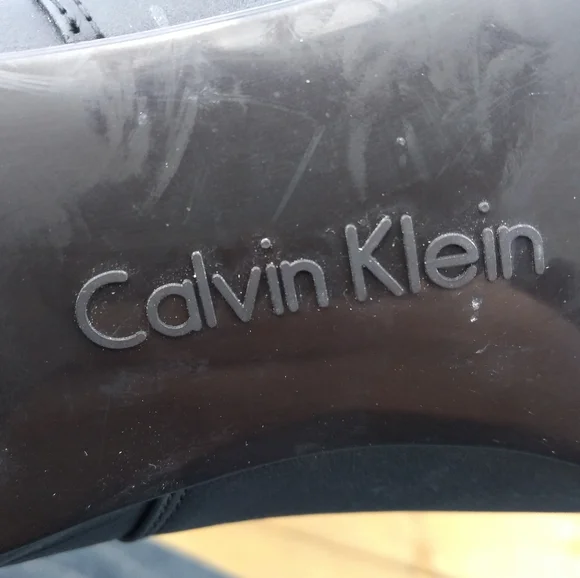 Women's Calvin Klein Black Chunky Block Heel Felda Booties, Size 6, Ankl… - Picture 5 of 16